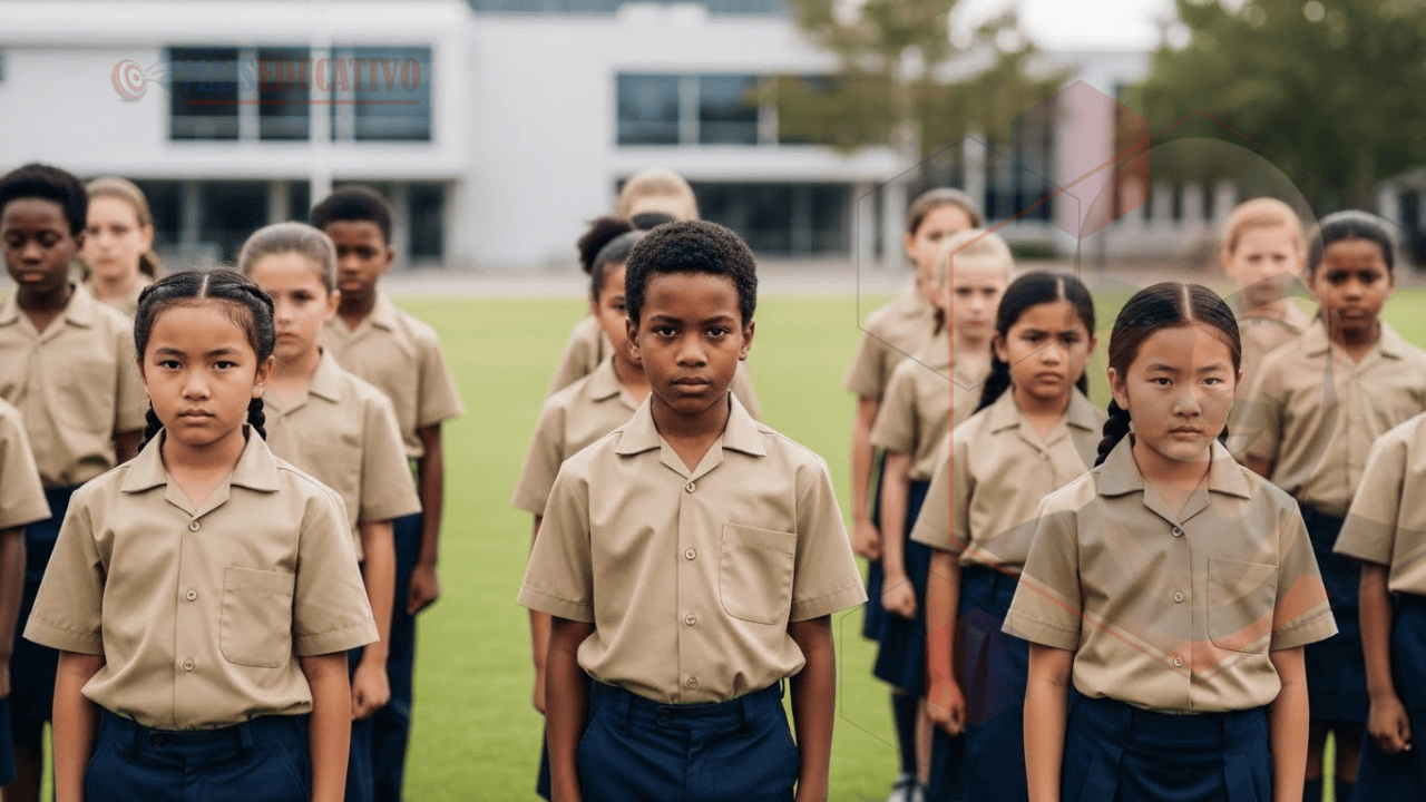Crianças de diferentes etnias em formação no Colégio Militar demonstrando diversidade no sistema de cotas 2026