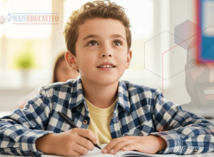 Criança determinada e focada nos estudos para o Colégio Militar 2026